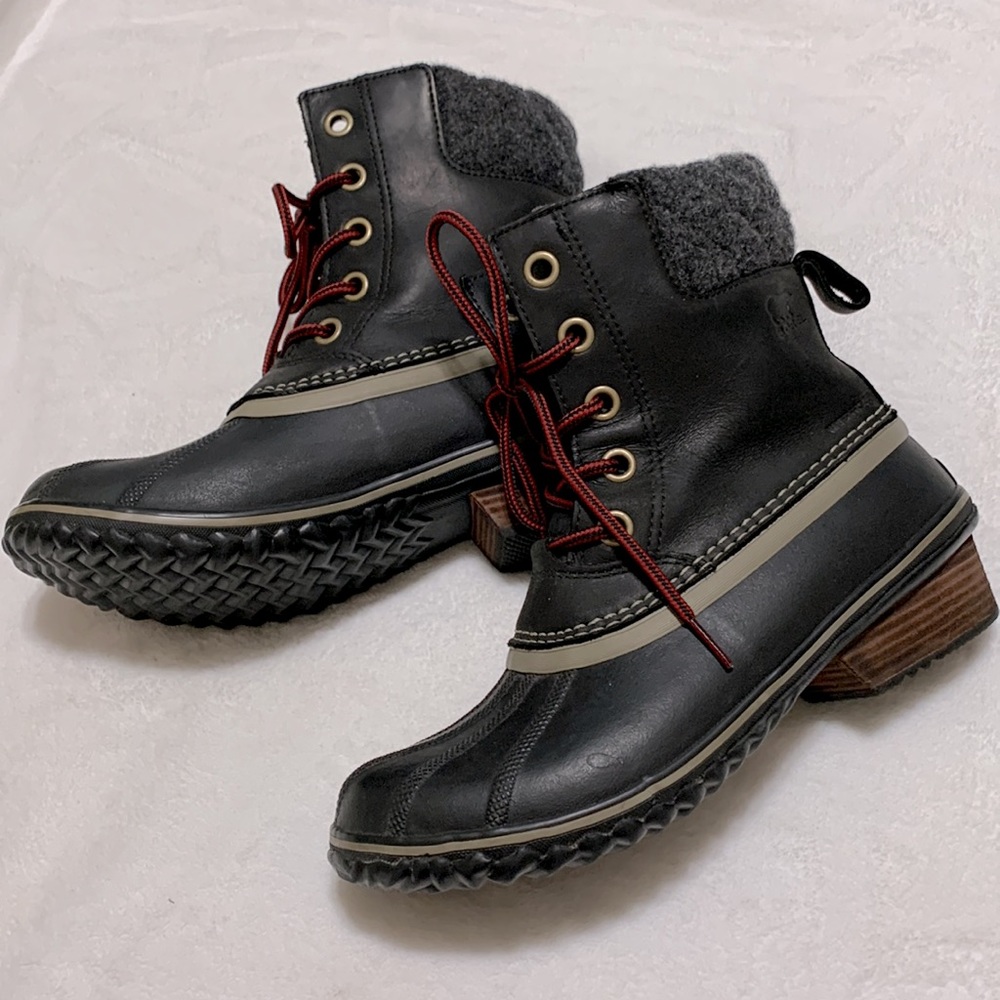 Sorel Slimpack ll Lace Up Boot 9.5 black